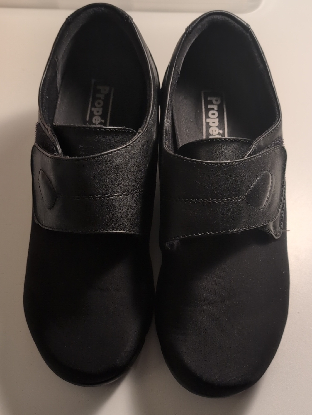 Propet Black Velcro Slip-On Comfort Shoes